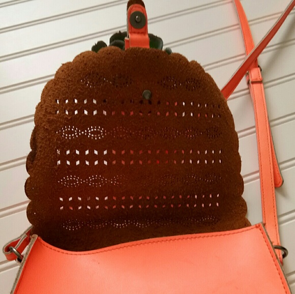 SALE • AEO• Neon Orange Crossbody Bag - Picture 7 of 8